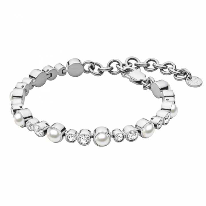 SACHA Bracciali Argento/white pearl  nel gruppo Bracciali / Bracciali d'argento presso SCANDINAVIAN JEWELRY DESIGN (352174)