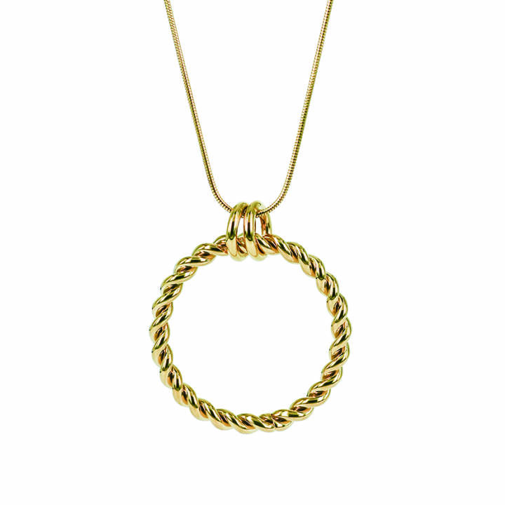 TWIST Long Collane Oro nel gruppo Collane / Collane d'oro presso SCANDINAVIAN JEWELRY DESIGN (359051)