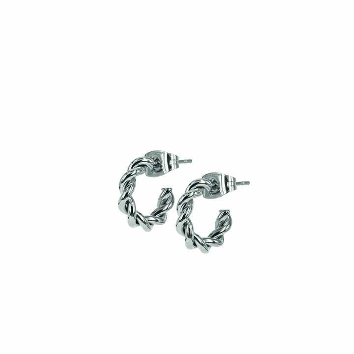 TWIST Mini Orecchini Acciaio nel gruppo Orecchini / Orecchini d'argento presso SCANDINAVIAN JEWELRY DESIGN (359105)