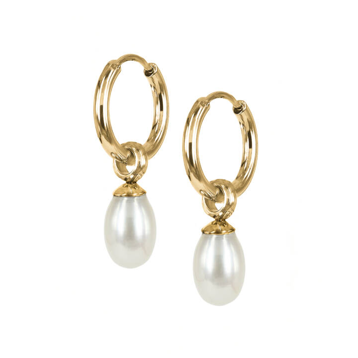 PALMA Orecchini Oro nel gruppo Orecchini / Orecchini di perle presso SCANDINAVIAN JEWELRY DESIGN (400104)