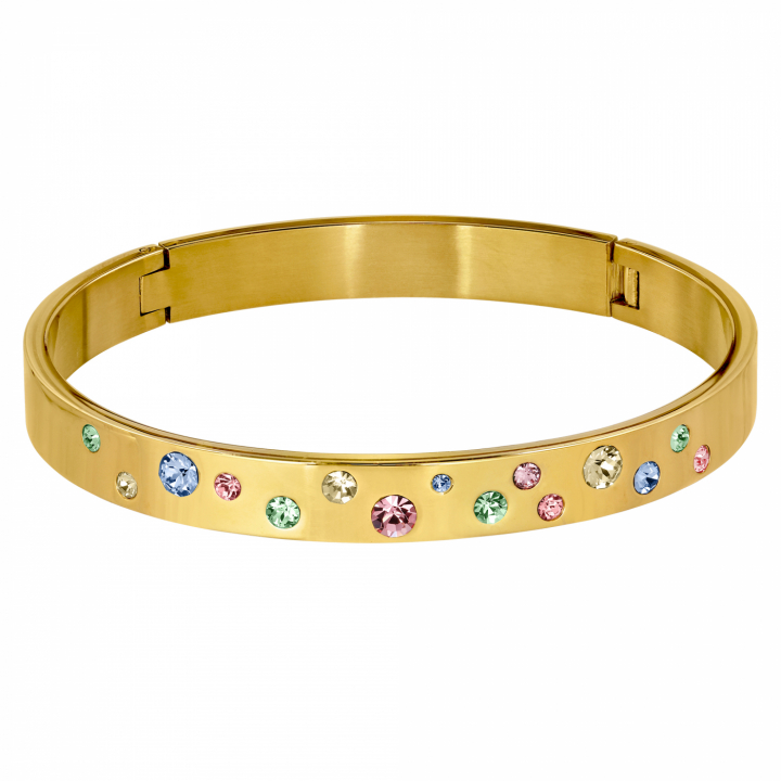 CLARE 2 Oro PASTEL MULTI nel gruppo Bracciali / Bracciali d'oro presso SCANDINAVIAN JEWELRY DESIGN (440142)