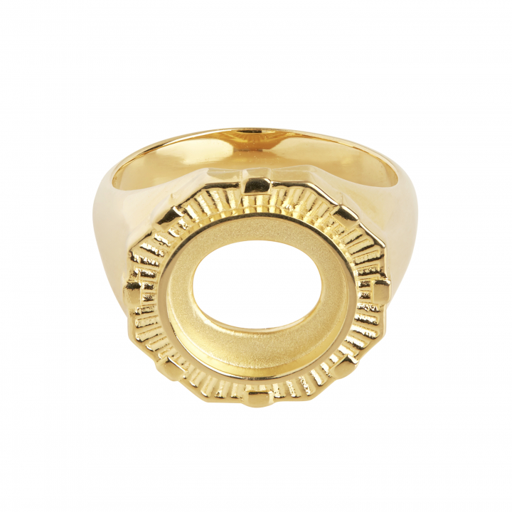 Moss Ring Goldplated Silver nel gruppo Anelli / Anelli d'oro presso SCANDINAVIAN JEWELRY DESIGN (500392YG)