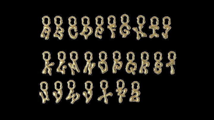 Fluent Letter Gold nel gruppo  presso SCANDINAVIAN JEWELRY DESIGN (700023YG)