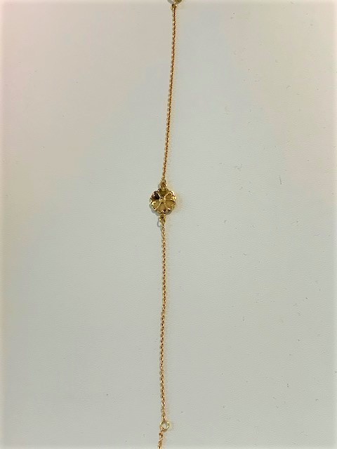 Uppland Bracciali 1 blomma Oro 17+2 cm nel gruppo Bracciali / Bracciali d'oro presso SCANDINAVIAN JEWELRY DESIGN (820078180)