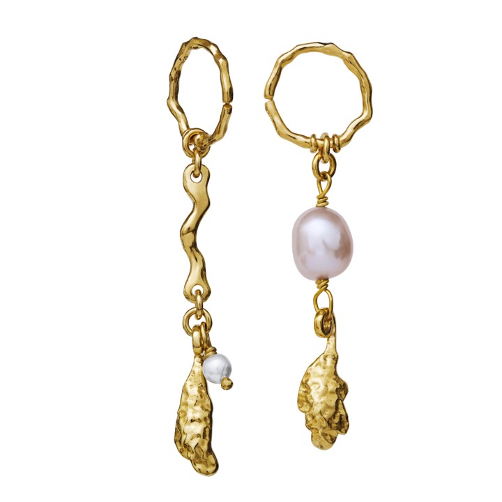 Lyric Orecchino (Oro) nel gruppo Orecchini / Orecchini di perle presso SCANDINAVIAN JEWELRY DESIGN (9687a)