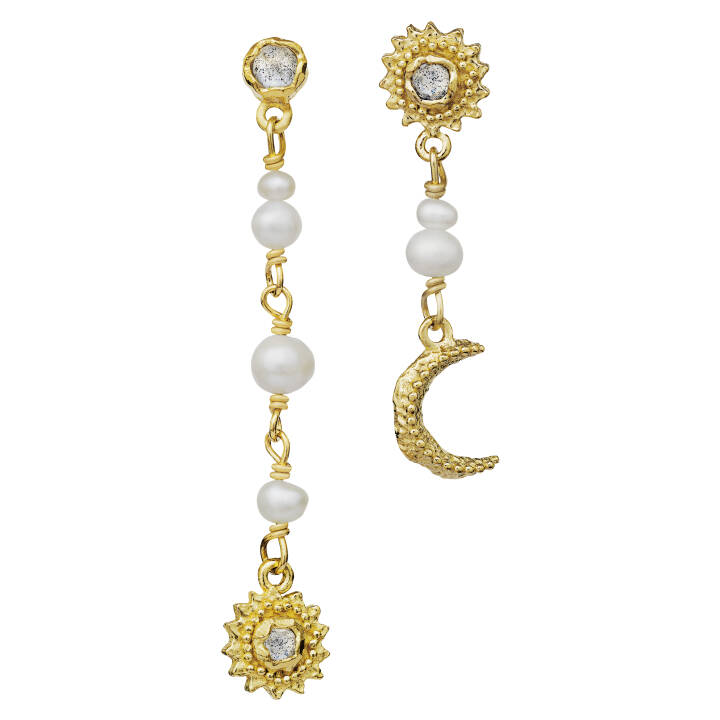 Sunniva Orecchino (Oro) nel gruppo Orecchini / Orecchini di perle presso SCANDINAVIAN JEWELRY DESIGN (9717a)