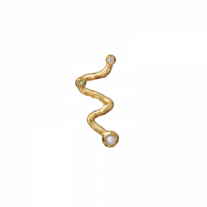 Cassiopeia Orecchino Oro nel gruppo Orecchini / Orecchini d'oro presso SCANDINAVIAN JEWELRY DESIGN (9793a)