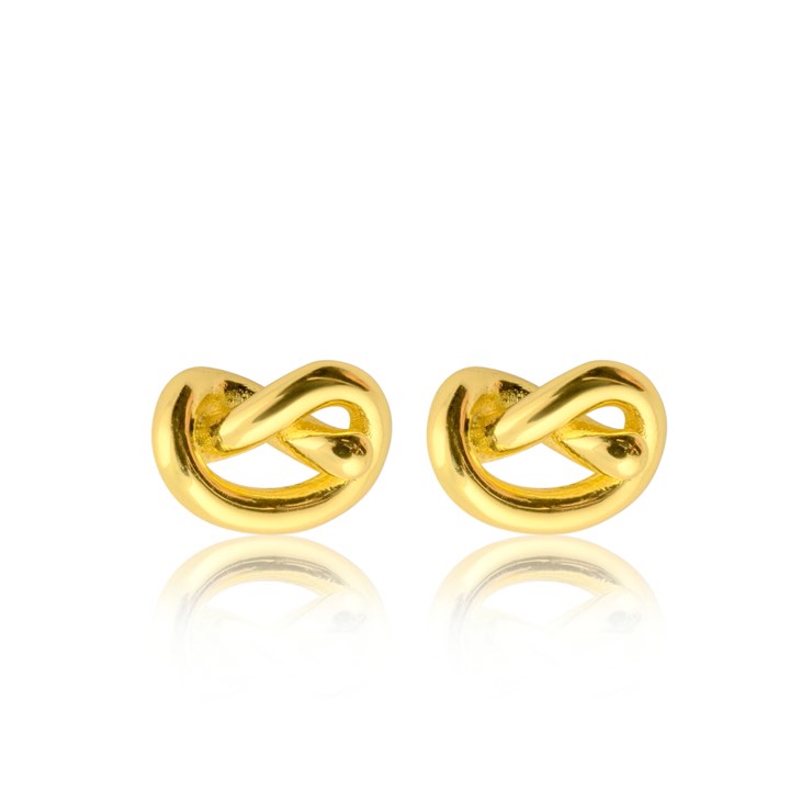 Knot Studs Orecchino (Oro) nel gruppo Orecchini / Orecchini d'oro presso SCANDINAVIAN JEWELRY DESIGN (E1589GPS0-OS)