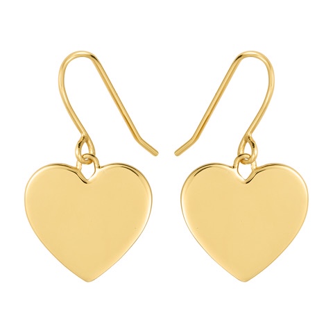 Heart Hook Orecchino (Oro) nel gruppo Orecchini / Orecchini d'oro presso SCANDINAVIAN JEWELRY DESIGN (E2102GPS0-OS)