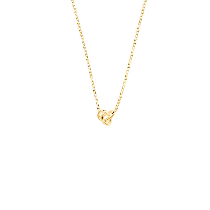 Le knot drop Collane Oro nel gruppo Collane / Collane d'oro presso SCANDINAVIAN JEWELRY DESIGN (LKT-N1S451-G)