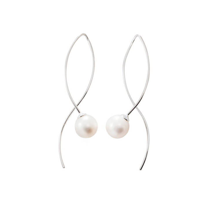 Le pearl d'oreille Argento nel gruppo Orecchini / Orecchini di perle presso SCANDINAVIAN JEWELRY DESIGN (LPL-E2M000-S)