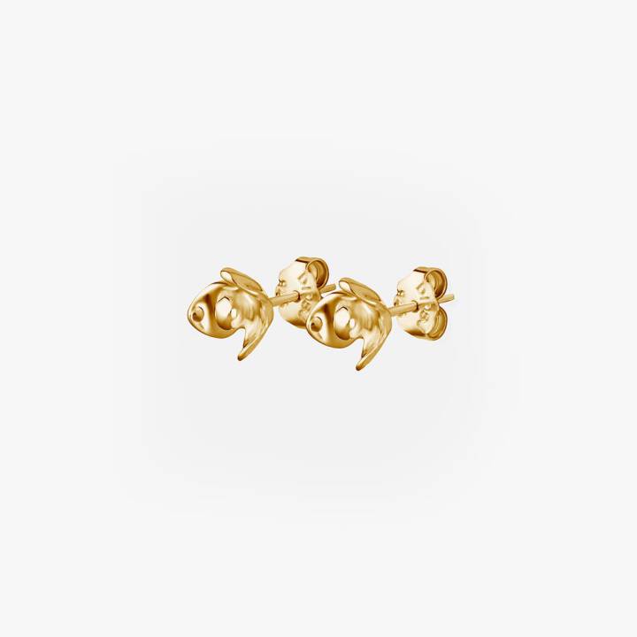 Lotus Orecchino Oro nel gruppo Orecchini / Orecchini d'oro presso SCANDINAVIAN JEWELRY DESIGN (LTS-E1S000-G)