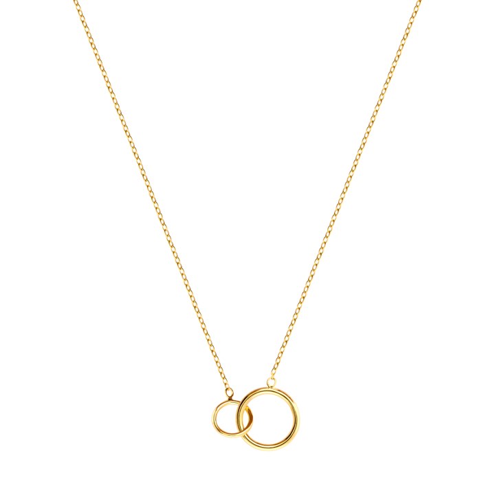 Mini Circle Collane (Oro) 40-45 cm nel gruppo Collane / Collane d'oro presso SCANDINAVIAN JEWELRY DESIGN (N1458GPS0-OS)