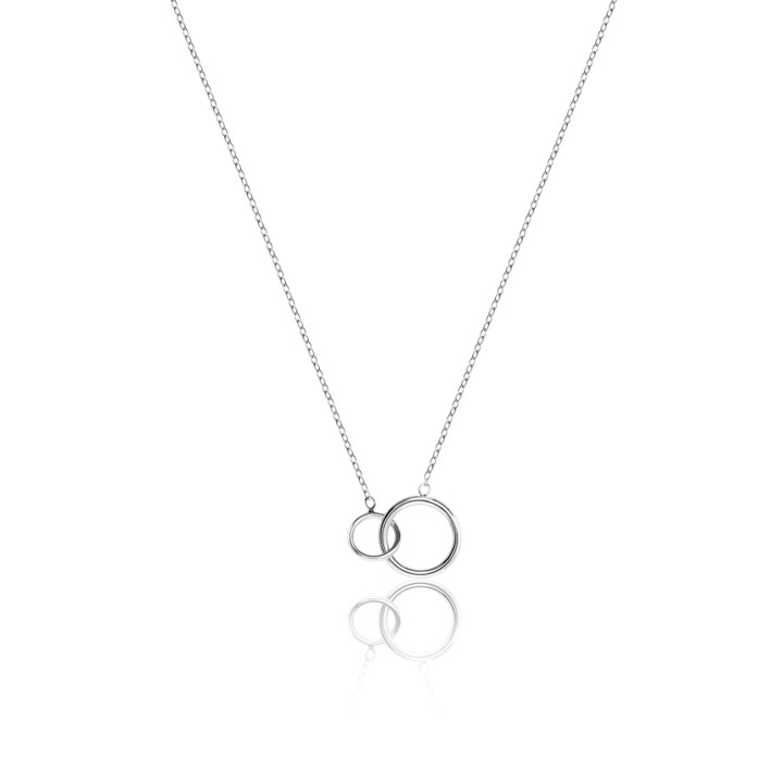 Mini Circle Collane (Argento) 40-45 cm nel gruppo Collane / Collane d'argento presso SCANDINAVIAN JEWELRY DESIGN (N1458RHS0-OS)