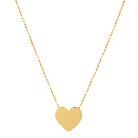 Heart Large Collane (Oro) 42 cm nel gruppo Collane / Collane d'oro presso SCANDINAVIAN JEWELRY DESIGN (N2103GPS0-OS)
