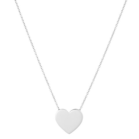 Heart Large Collane (Argento) 42 cm nel gruppo Collane / Collane d'argento presso SCANDINAVIAN JEWELRY DESIGN (N2103RHS0-OS)