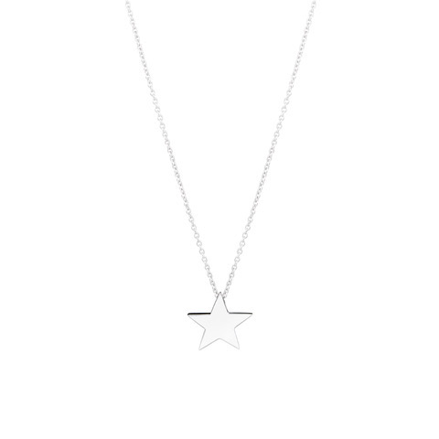 Star Large Collane (Argento) 42 cm nel gruppo Collane / Collane d'argento presso SCANDINAVIAN JEWELRY DESIGN (N2104RHS0-OS)