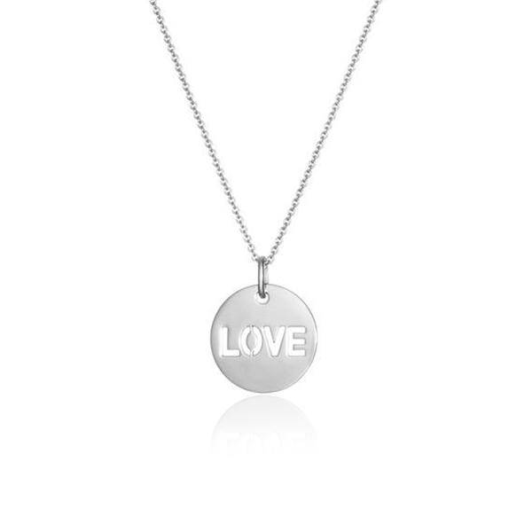Love Collane (Argento) 42 cm nel gruppo Collane / Collane d'argento presso SCANDINAVIAN JEWELRY DESIGN (N2108RHS0-OS)