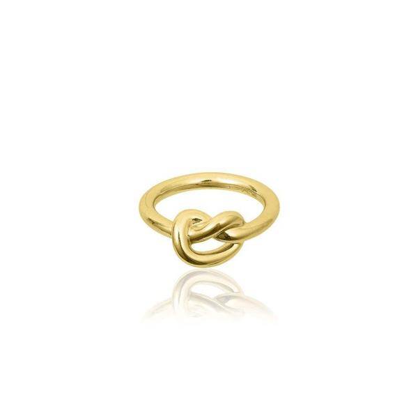 Knot Anello (Oro) nel gruppo Anelli presso SCANDINAVIAN JEWELRY DESIGN (R1641GPS0)