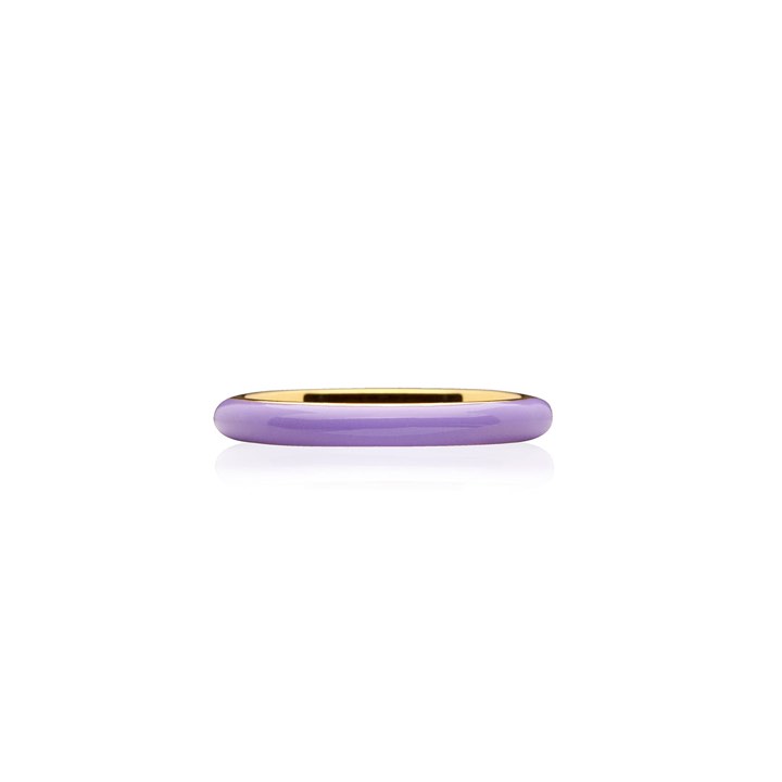 Enamel thin Anello purple (Oro) nel gruppo Anelli / Anelli d'oro presso SCANDINAVIAN JEWELRY DESIGN (R2140GEPU)