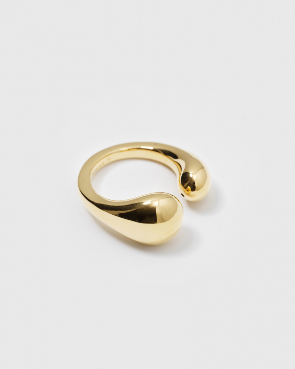 Bolded Drops Ring Gold nel gruppo Anelli / Anelli d'oro presso SCANDINAVIAN JEWELRY DESIGN (RG1198)