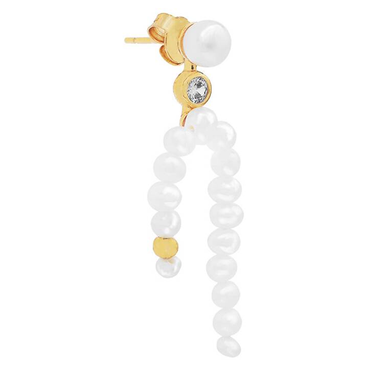 Agnes single Orecchini Oro nel gruppo Orecchini / Orecchini di perle presso SCANDINAVIAN JEWELRY DESIGN (S08264G)