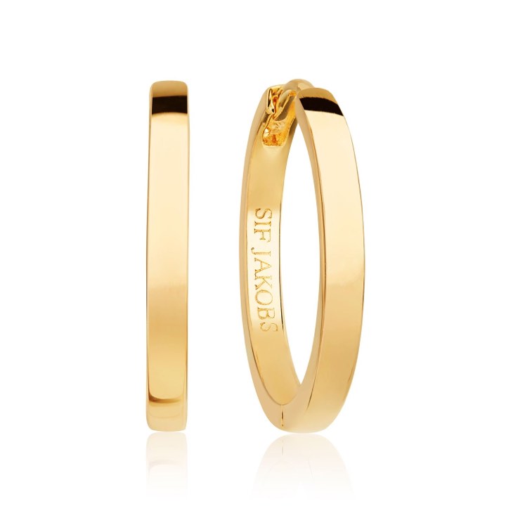 ELLERA PIANURA GRANDE Orecchino (Oro) nel gruppo Orecchini / Orecchini d'oro presso SCANDINAVIAN JEWELRY DESIGN (SJ-E12020-SG)