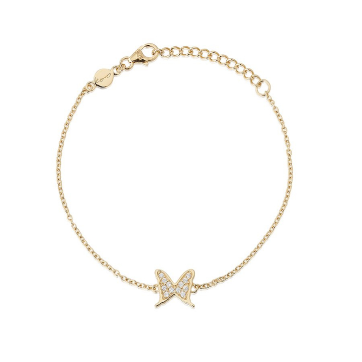 Petite papillion sparkling Bracelet Gold nel gruppo Bracciali / Bracciali d'oro presso SCANDINAVIAN JEWELRY DESIGN (gp125)