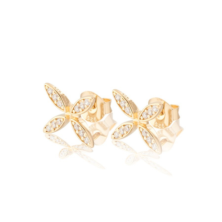 Ellipse mini Earrings Gold nel gruppo Orecchini / Orecchini d'oro presso SCANDINAVIAN JEWELRY DESIGN (gp14)