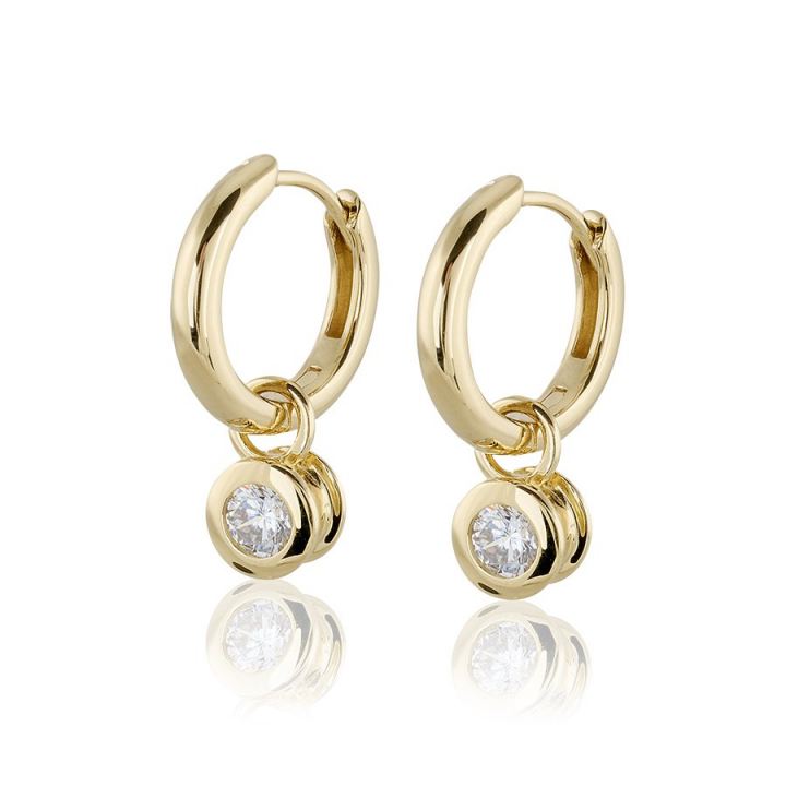 Älskad Earrings creol Gold nel gruppo Orecchini / Orecchini d'oro presso SCANDINAVIAN JEWELRY DESIGN (gp154)