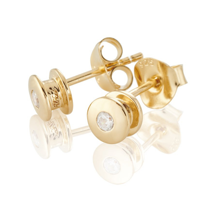 Älskad mini Earrings Gold nel gruppo Orecchini / Orecchini d'oro presso SCANDINAVIAN JEWELRY DESIGN (gp17)