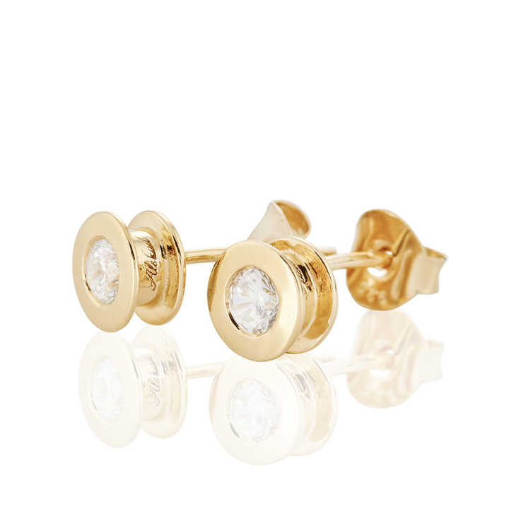 Älskad Earrings Gold nel gruppo Orecchini / Orecchini d'oro presso SCANDINAVIAN JEWELRY DESIGN (gp27)