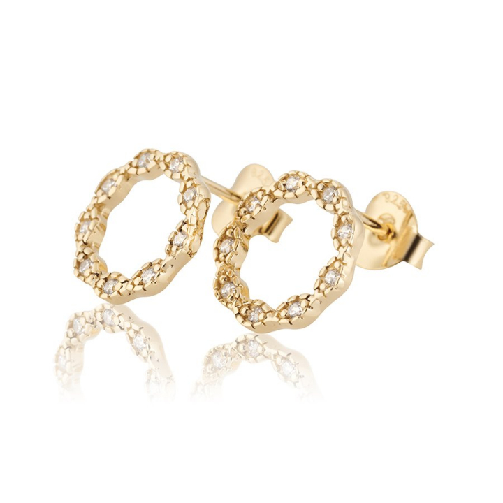 Safe and Sound Earrings Gold nel gruppo Orecchini / Orecchini d'oro presso SCANDINAVIAN JEWELRY DESIGN (gp35)