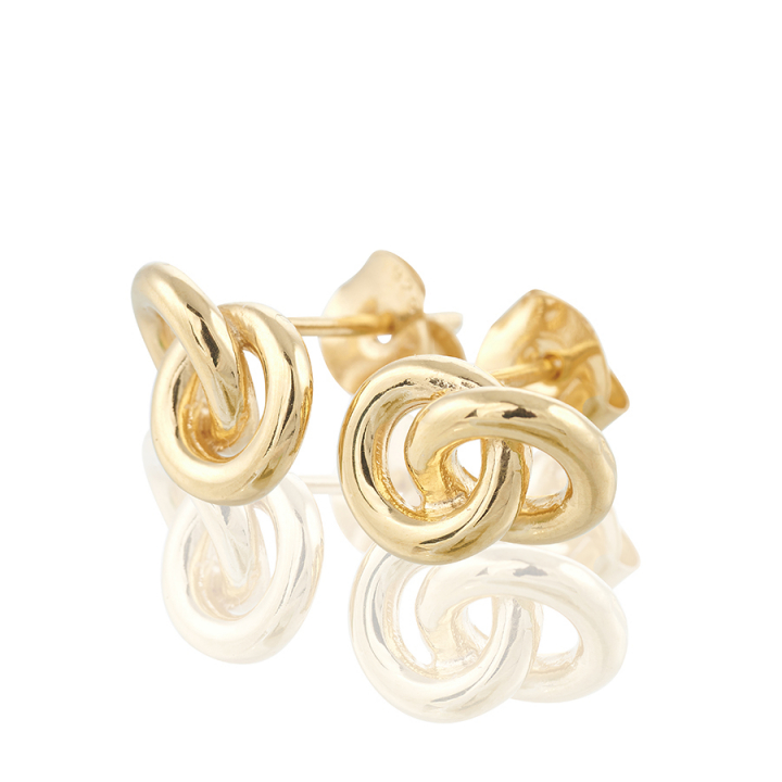 The knot  Earrings Gold nel gruppo Orecchini / Orecchini d'oro presso SCANDINAVIAN JEWELRY DESIGN (gp41)