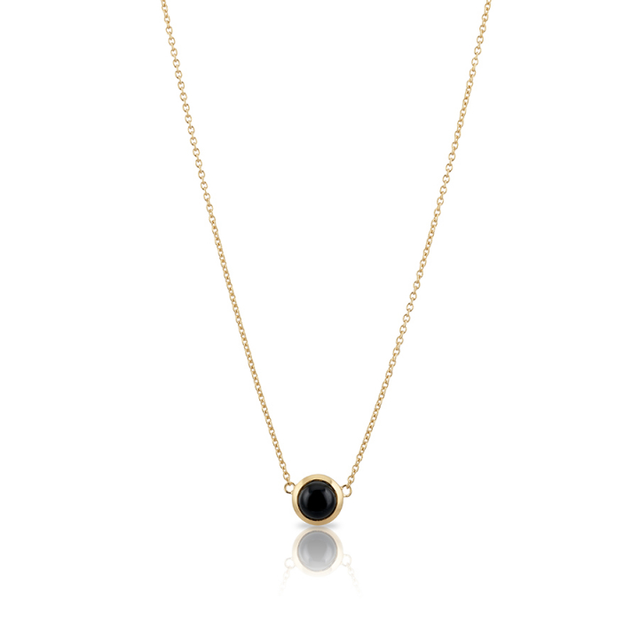 Devine stone Necklace - L (42+3cm) Gold nel gruppo Collane / Collane d'oro presso SCANDINAVIAN JEWELRY DESIGN (gp59)