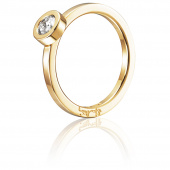 The Wedding Thin 0.30 ct Diamante Anello Oro
