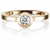 The Wedding Thin 0.30 ct Diamante Anello Oro