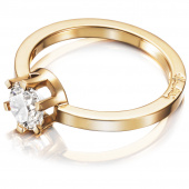 Crown Wedding 1.0 ct Diamante Anello Oro