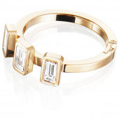 Baguette Wedding 0.60 ct Diamante Anello Oro