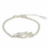 Feather/Leaf chain brace Bracciali Argento