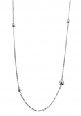 Pearl long chain Collane Argento 90+5 cm