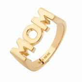 Mom Ring Goldplated Silver